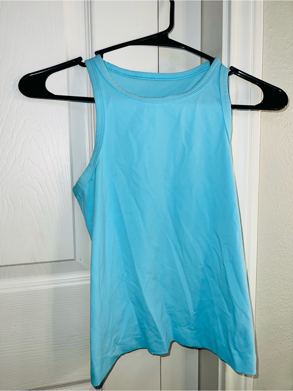 lululemon athletica Aqua Blue High-Neck Athletic Tank